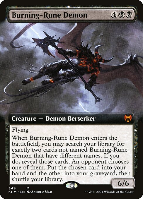 Demonio runardiente — Kaldheim