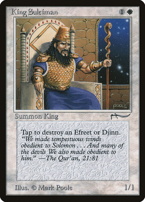 Carta King Suleiman — Arabian Nights · ARN · #6