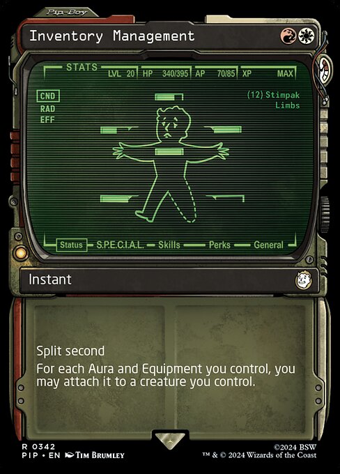 Gestión de inventario — Fallout