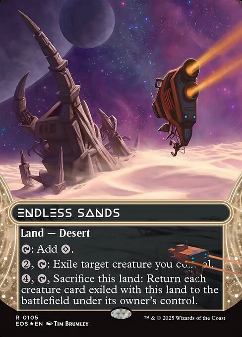 Carta Arenas interminables — Edge of Eternities: Stellar Sights · EOS · #105