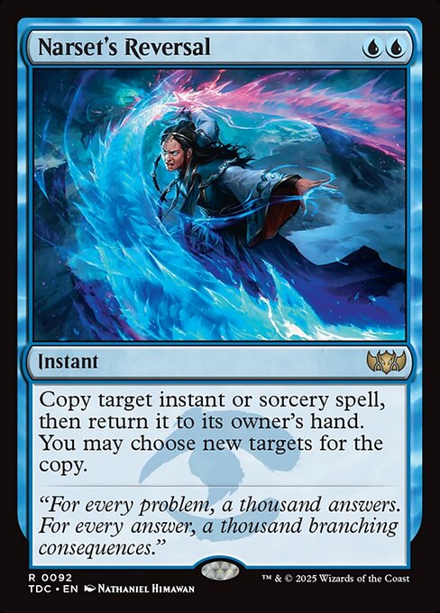 Inversión de Narset — Tarkir: Dragonstorm Commander