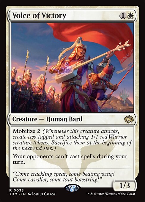 Carta Voz de la victoria — Tarkir: Dragonstorm Promos · PTDM · #33p