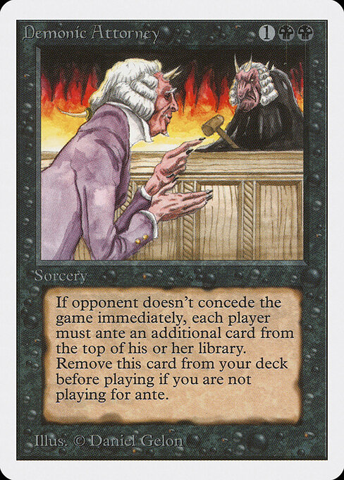 Carta Demonic Attorney — Unlimited Edition · 2ED · #103