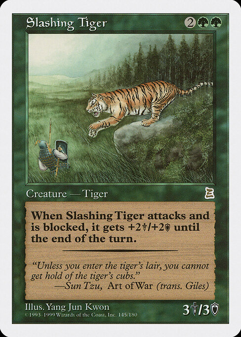 Carta Slashing Tiger — Portal Three Kingdoms · PTK · #145