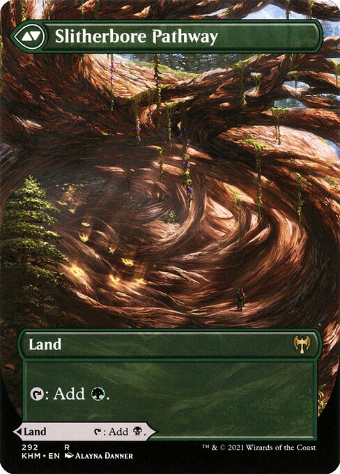 Darkbore Pathway // Slitherbore Pathway (cara trasera)