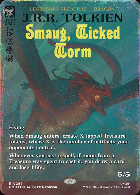 Carta Smaug, gusano malvado — The Hobbit · HOB · #281