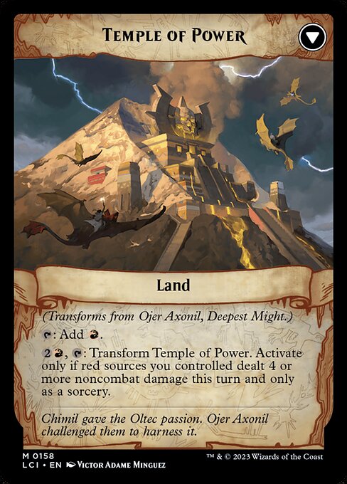 Ojer Axonil, Deepest Might // Temple of Power (cara trasera)