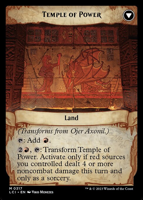 Ojer Axonil, Deepest Might // Temple of Power (cara trasera)