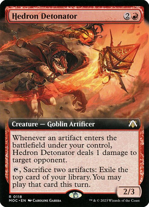 Detonador de edros — March of the Machine Commander