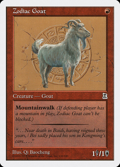 Carta Zodiac Goat — Portal Three Kingdoms · PTK · #132