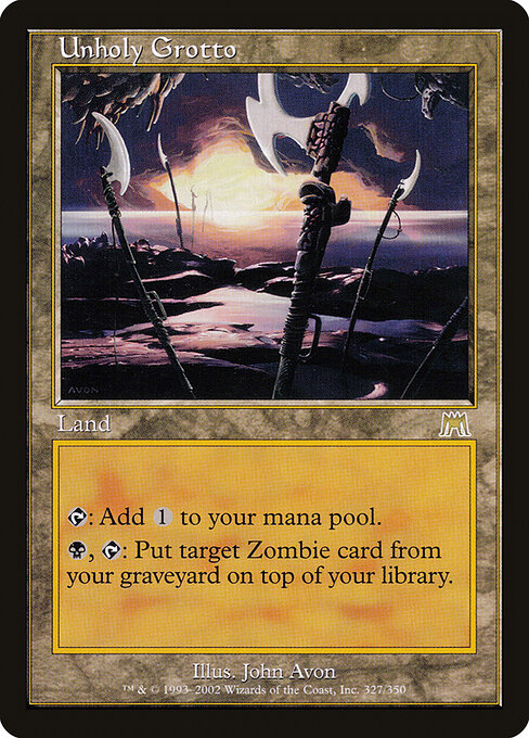 Carta Gruta profana — Onslaught · ONS · #327