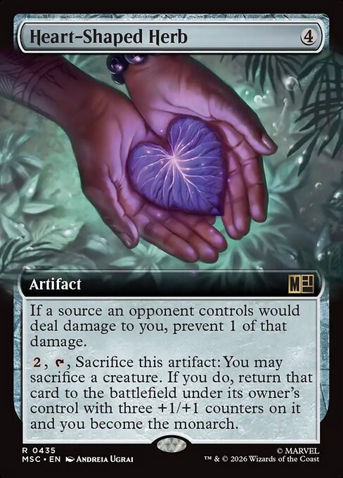 Carta Hierba en forma de corazón — Marvel Super Heroes Commander · MSC · #435