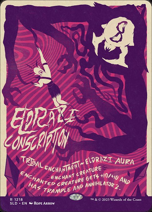 Carta Conscripción eldrazi — Secret Lair Drop · SLD · #1218