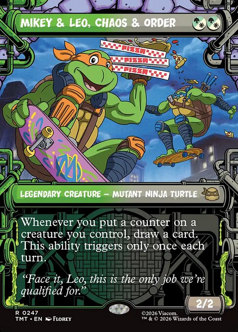 Mikey y Leo, caos y orden — Teenage Mutant Ninja Turtles