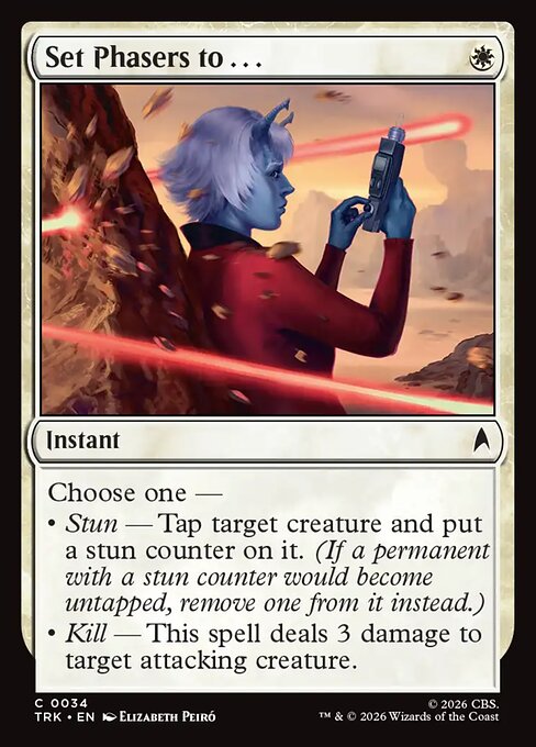 Carta Set Phasers to . . . — Star Trek · TRK · #34