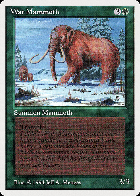 Carta Mamut de Guerra — Summer Magic / Edgar · SUM · #228