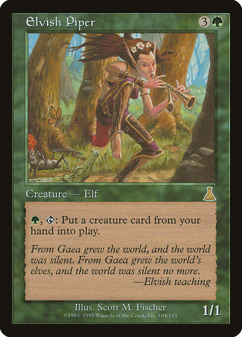 Flautista élfica — Urza's Destiny
