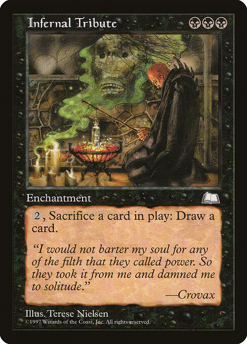 Carta Tributo infernal (Weatherlight)