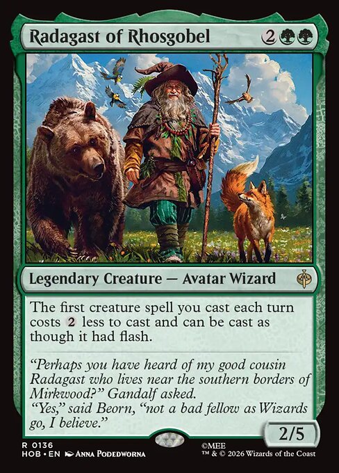 Carta Radagast de Rhosgobel — The Hobbit · HOB · #136