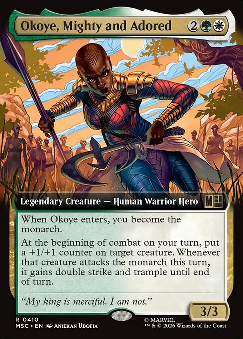 Carta Okoye, poderosa y adorada — Marvel Super Heroes Commander · MSC · #410