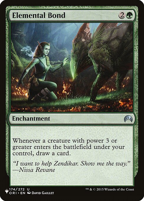 Vínculo elemental — The List