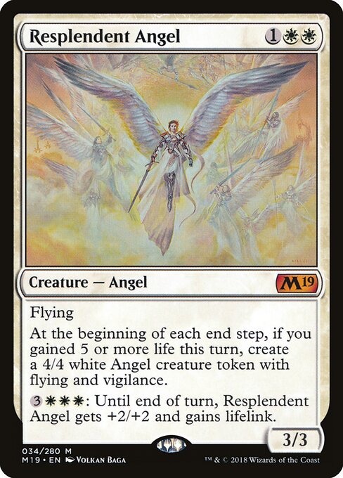 Carta Ángel resplandeciente — Core Set 2019 · M19 · #34