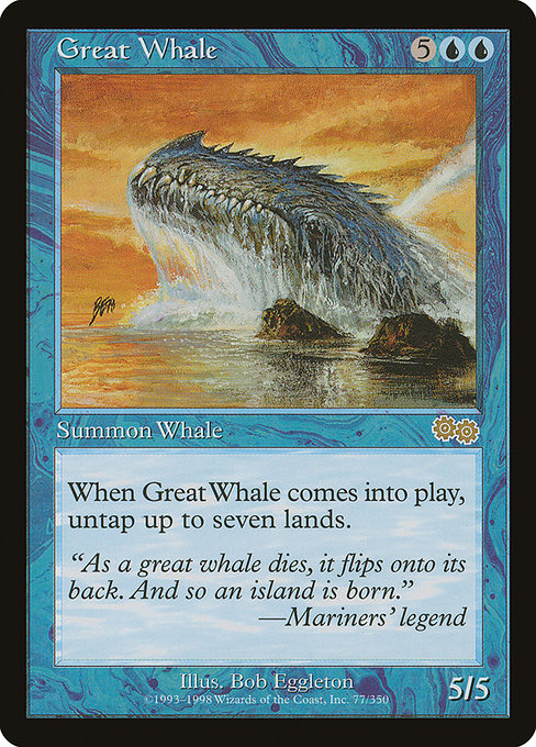Carta Gran ballena (Urza's Saga)