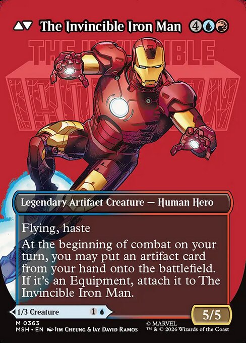 Tony Stark // The Invincible Iron Man (cara trasera)