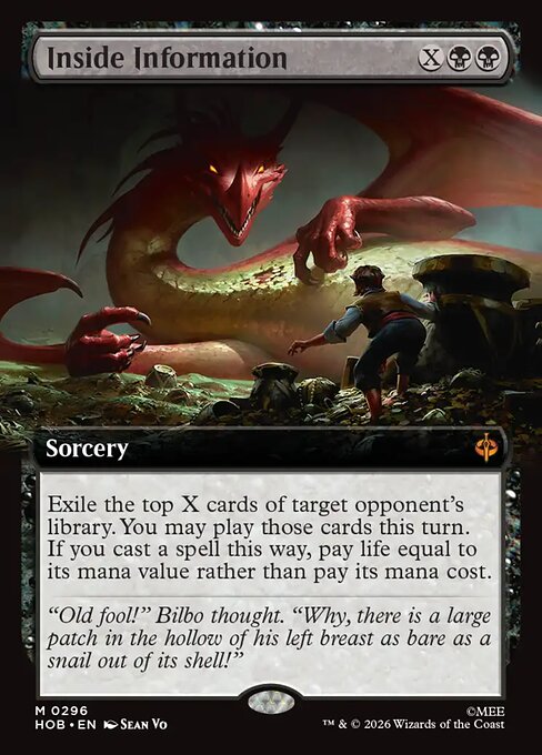 Carta Información secreta — The Hobbit · HOB · #296