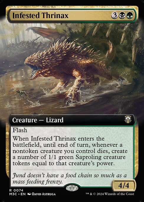 Carta Infested Thrinax — Modern Horizons 3 Commander · M3C · #74