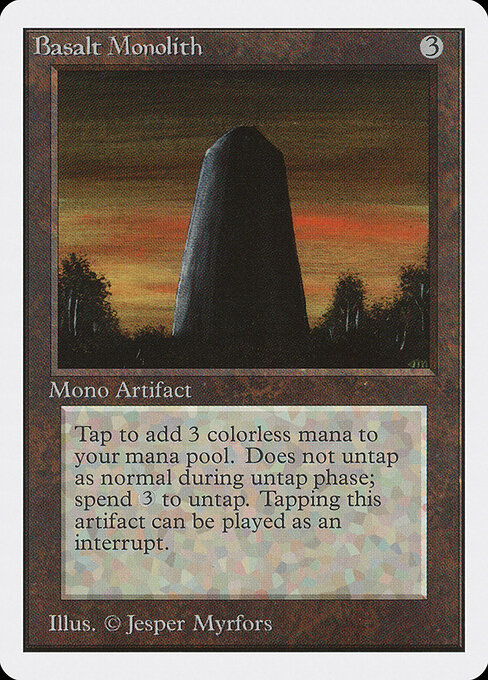 Carta Monolito de basalto — Unlimited Edition · 2ED · #232