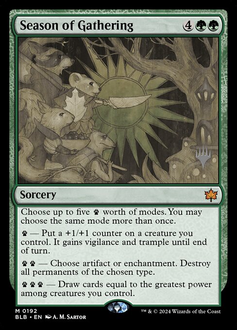 Temporada de reuniones — Bloomburrow Promos