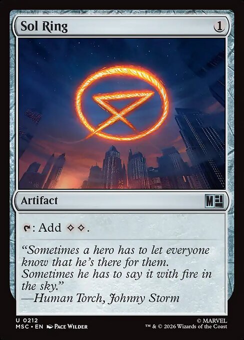Anillo solar — Marvel Super Heroes Commander