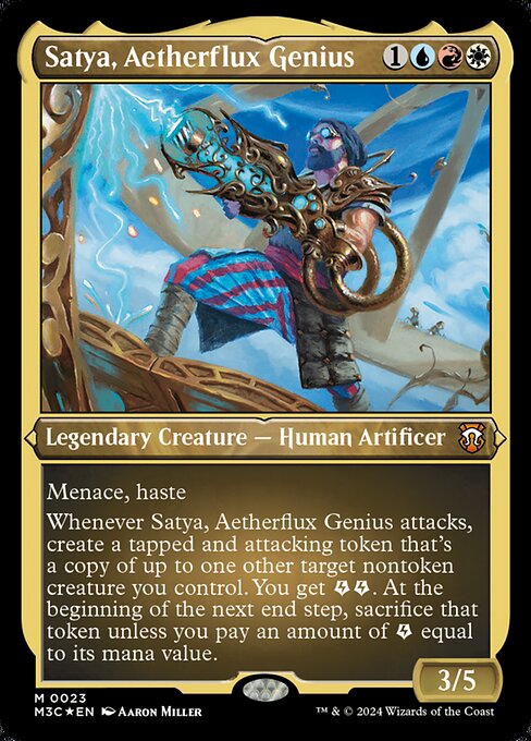 Satya, Aetherflux Genius — Modern Horizons 3 Commander