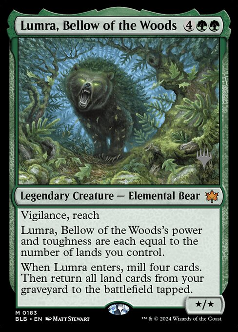Carta Lumra, Bramido del Bosque — Bloomburrow Promos · PBLB · #183p