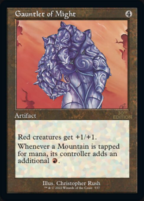 Carta Gauntlet of Might — 30th Anniversary Edition · 30A · #537