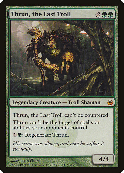 Carta Thrun, the Last Troll — Mirrodin Besieged · MBS · #92