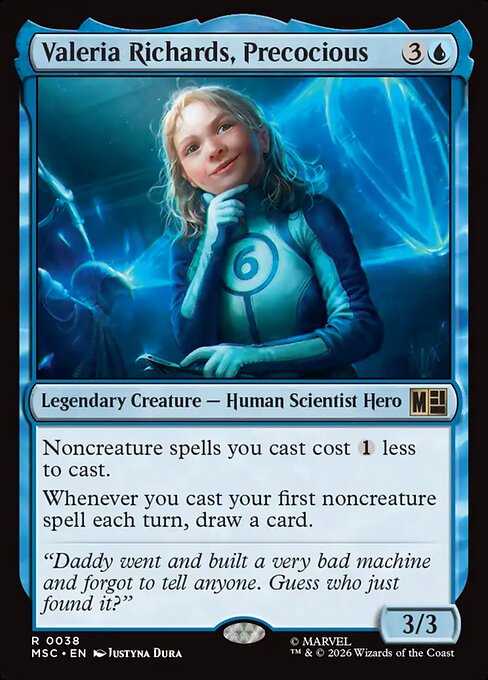 Valeria Richards, precoz — Marvel Super Heroes Commander