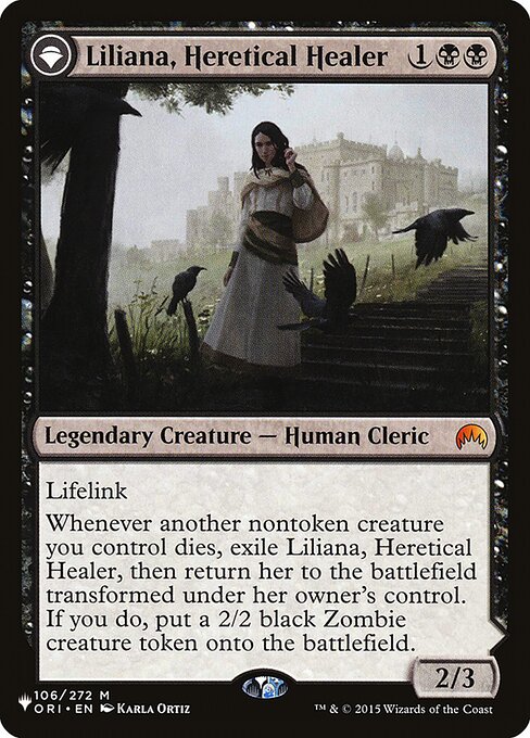 Liliana, Heretical Healer // Liliana, Defiant Necromancer — The List