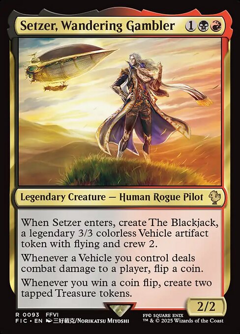 Carta Setzer, tahúr errante — Final Fantasy Commander · FIC · #93