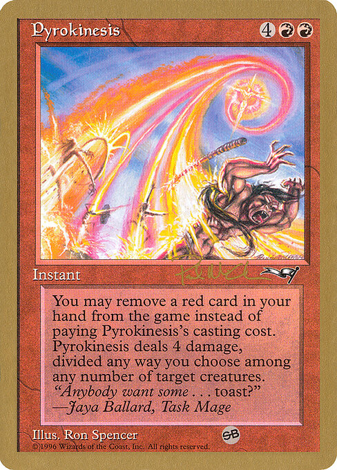 Carta Piroquinesis — World Championship Decks 1997 · WC97 · #pm78sb