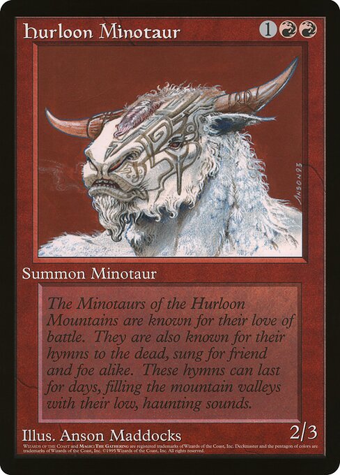 Carta Minotauro de Hurloon — Oversized 90's Promos · O90P · #6
