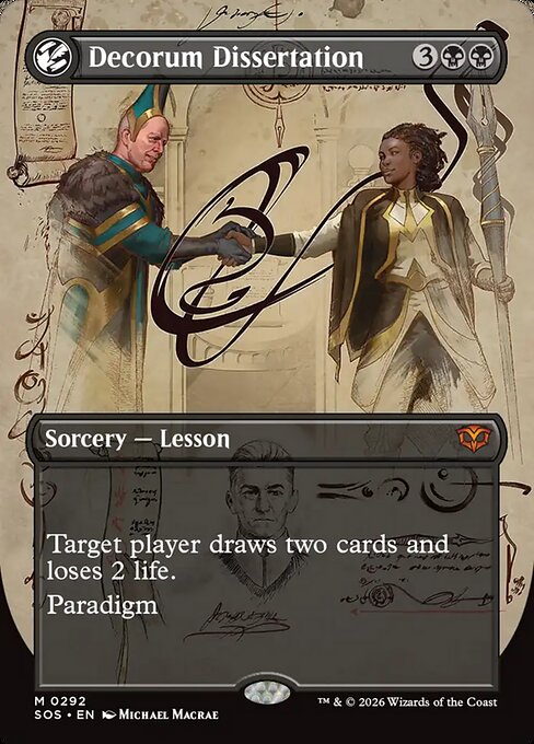 Carta Tesis sobre el decoro — Secrets of Strixhaven · SOS · #292