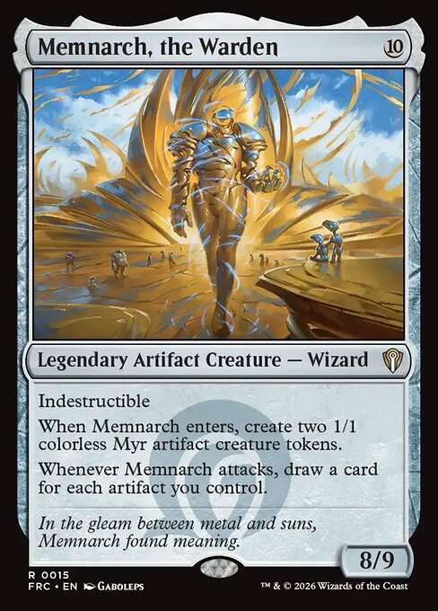 Carta Memnarch, the Warden — Reality Fracture Commander · FRC · #15