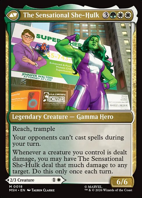 Jennifer Walters // The Sensational She-Hulk (cara trasera)