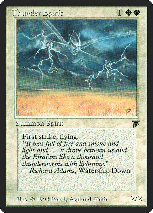 Carta Thunder Spirit — Legends · LEG · #39