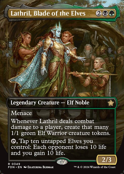 Carta Lathril, Espada de los Elfos — Foundations · FDN · #349
