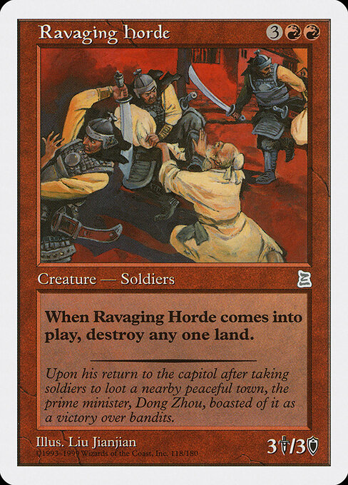 Carta Ravaging Horde — Portal Three Kingdoms · PTK · #118