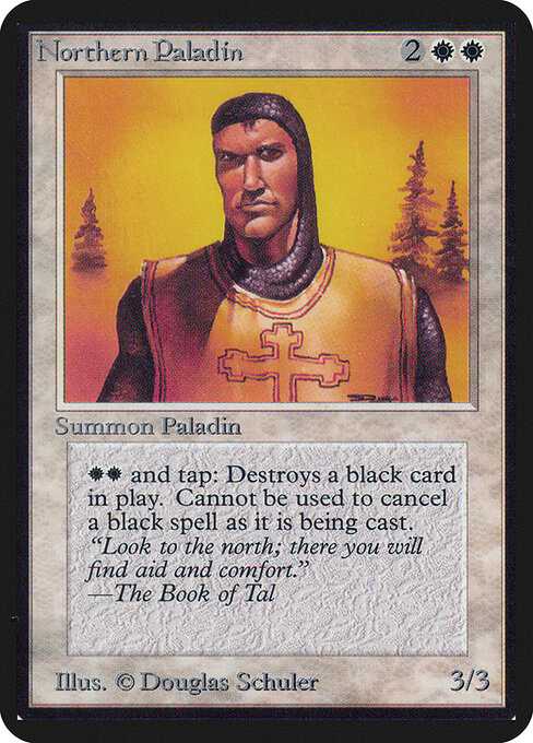 Carta Paladín del norte — Limited Edition Alpha · LEA · #29