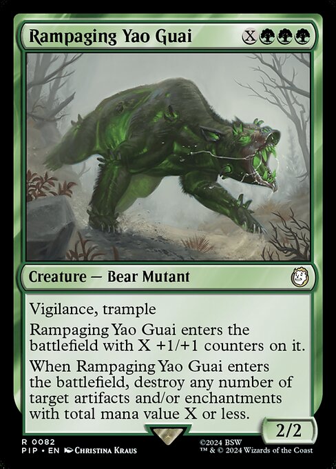 Carta Yao guai devastador — Fallout · PIP · #82
